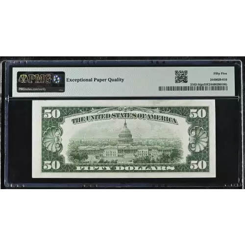 $50 1934 light Green seal. Small Size $50 Federal Reserve Notes 2102-I (2)