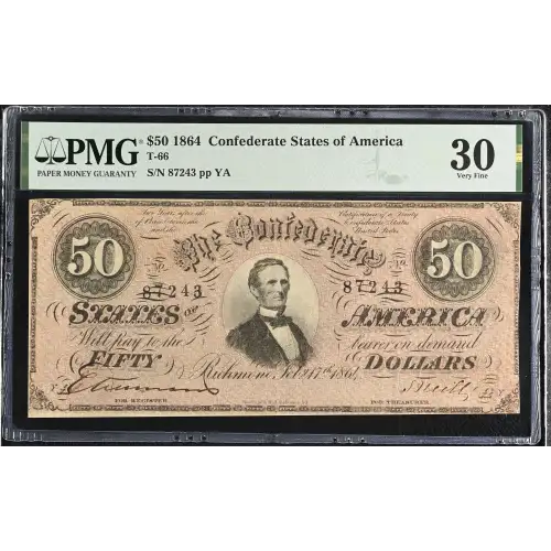 $50   Issues of the Confederate States of America CS-66