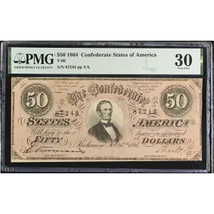 $50   Issues of the Confederate States of America CS-66