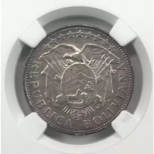 Bolivia Silver 50 CENTAVOS (1/2 Boliviano) (2)