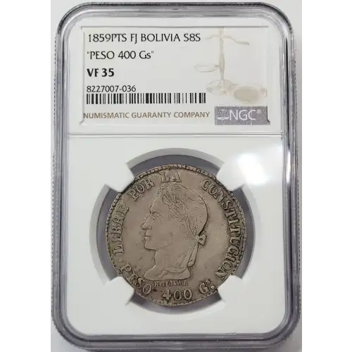 Bolivia Silver 8 SOLES