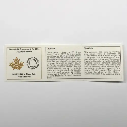 CANADA Silver 20 DOLLARS (1 oz / 31.1 grams) (generic) (3)