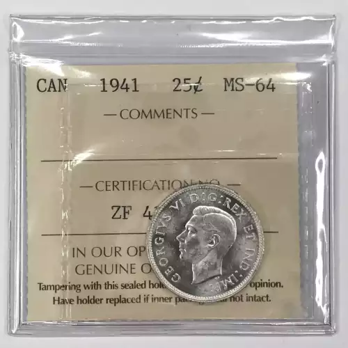 CANADA Silver 25 CENTS (4)