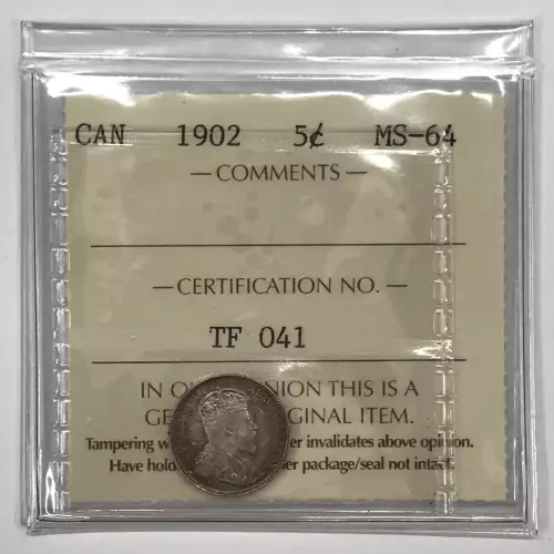 CANADA Silver 5 CENTS