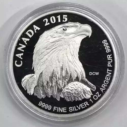 CANADA Silver 5 DOLLARS (2015 Bald Eagle) (2)