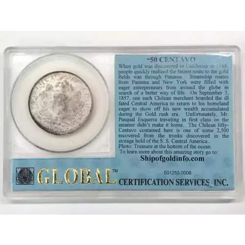 CHILE Silver 50 CENTAVOS (2)