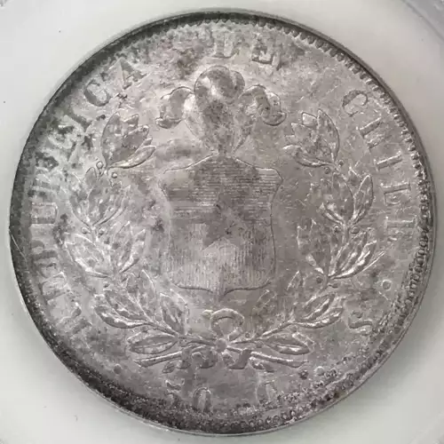 CHILE Silver 50 CENTAVOS (4)