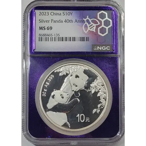 CHINA, PEOPLE'S REPUBLIC 1 oz Silver Panda 10 YUAN (1987-2015)