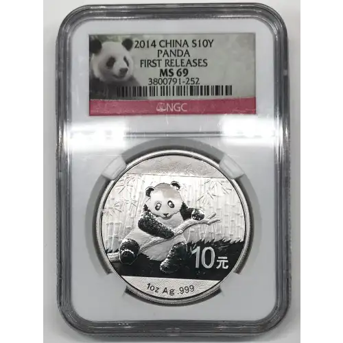 CHINA, PEOPLE'S REPUBLIC 1 oz Silver Panda 10 YUAN (1987-2015)
