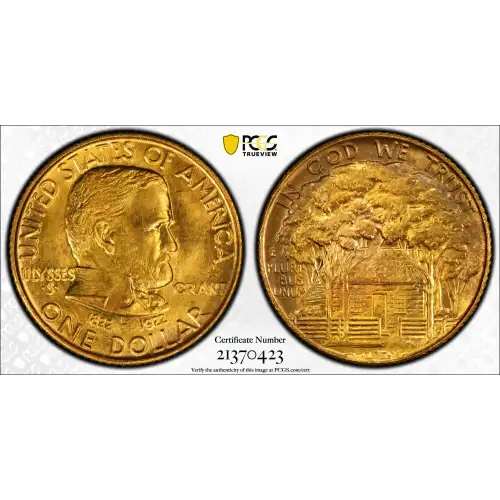 Classic Commemorative Gold--- 1922 Grant, With Star -Gold- 1 Dollar