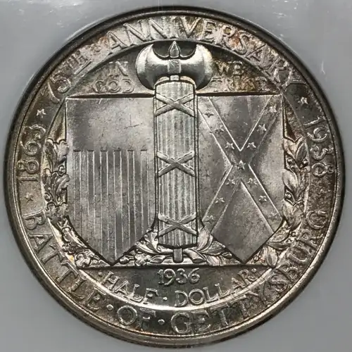 Classic Commemorative Silver--- Battle of Gettysburg 75th Anniversary 1936 -Silver- 0.5 Dollar (3)