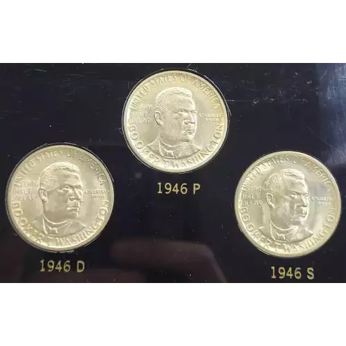 Classic Commemorative Silver--- Booker T. Washington Memorial 1946-1951-Silver- 0.5 Dollar (2)