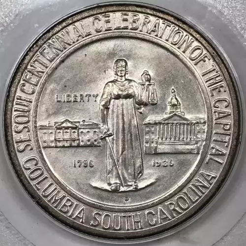 Classic Commemorative Silver--- Columbia, South Carolina, Sesquicentennial 1936 -Silver- 0.5 Dollar (3)