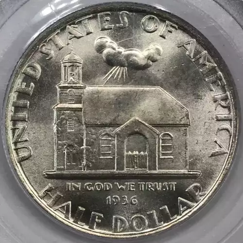 Classic Commemorative Silver--- Delaware Tercentenary 1936 -Silver- 0.5 Dollar