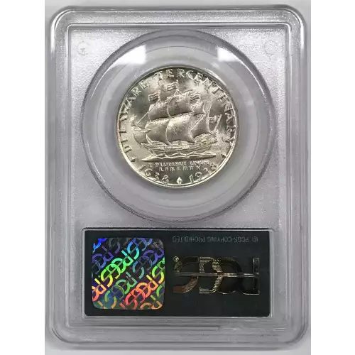 Classic Commemorative Silver--- Delaware Tercentenary 1936 -Silver- 0.5 Dollar