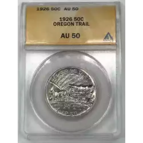 Classic Commemorative Silver Oregon Trail Memorial 1926 -1939 Silver -  0.5 Dollar