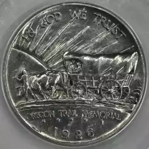 Classic Commemorative Silver Oregon Trail Memorial 1926 -1939 Silver -  0.5 Dollar (4)