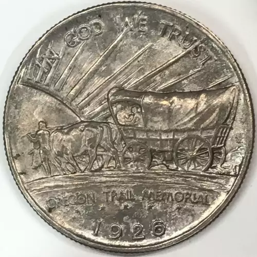 Classic Commemorative Silver Oregon Trail Memorial 1926 -1939 Silver -  0.5 Dollar