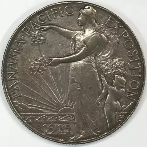 Classic Commemorative Silver--- Panama - Pacific Exposition 1915 -Silver- 0.5 Dollar