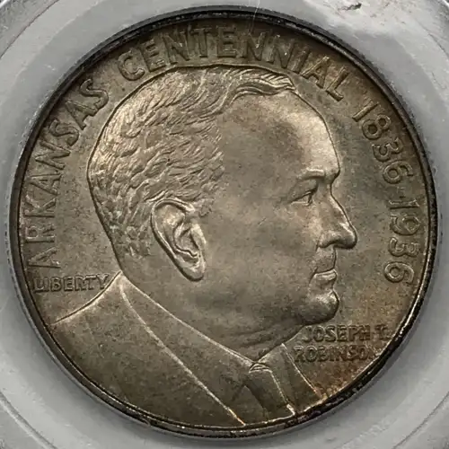 Classic Commemorative Silver--- Robinson Arkansas Centennial 1935-1939-Silver- 0.5 Dollar (2)