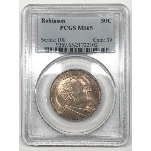 Classic Commemorative Silver--- Robinson Arkansas Centennial 1935-1939-Silver- 0.5 Dollar