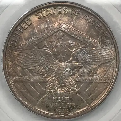 Classic Commemorative Silver--- Robinson Arkansas Centennial 1935-1939-Silver- 0.5 Dollar (5)