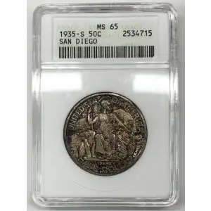 Classic Commemorative Silver--- San Diego California Pacific International Exposition 1935-1936-Silver- 0.5 Dollar