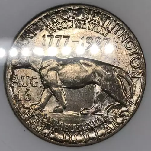 Classic Commemorative Silver--- Vermont Sesquicentennial 1927-Silver- 0.5 Dollar (5)