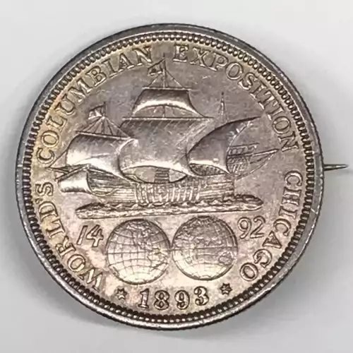 Classic Commemorative Silver--- World's Columbian Exposition Half Dollar 1892 - 1893 -Silver- 0.5 Dollar (2)