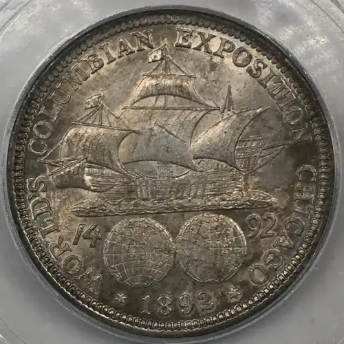Classic Commemorative Silver--- World's Columbian Exposition Half Dollar 1892 - 1893 -Silver- 0.5 Dollar (3)