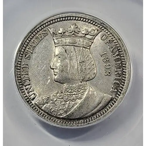 Classic Commemorative Silver--- World's Columbian Exposition, Isabella Quarter 1893-Silver- 0.25 Dollar (2)