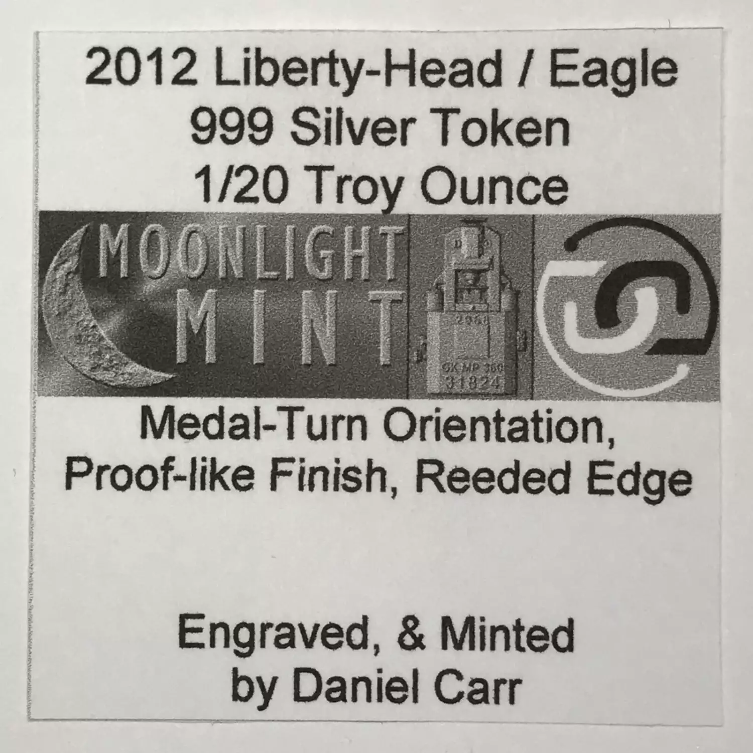 Daniel Carr Medal / Token (generic)