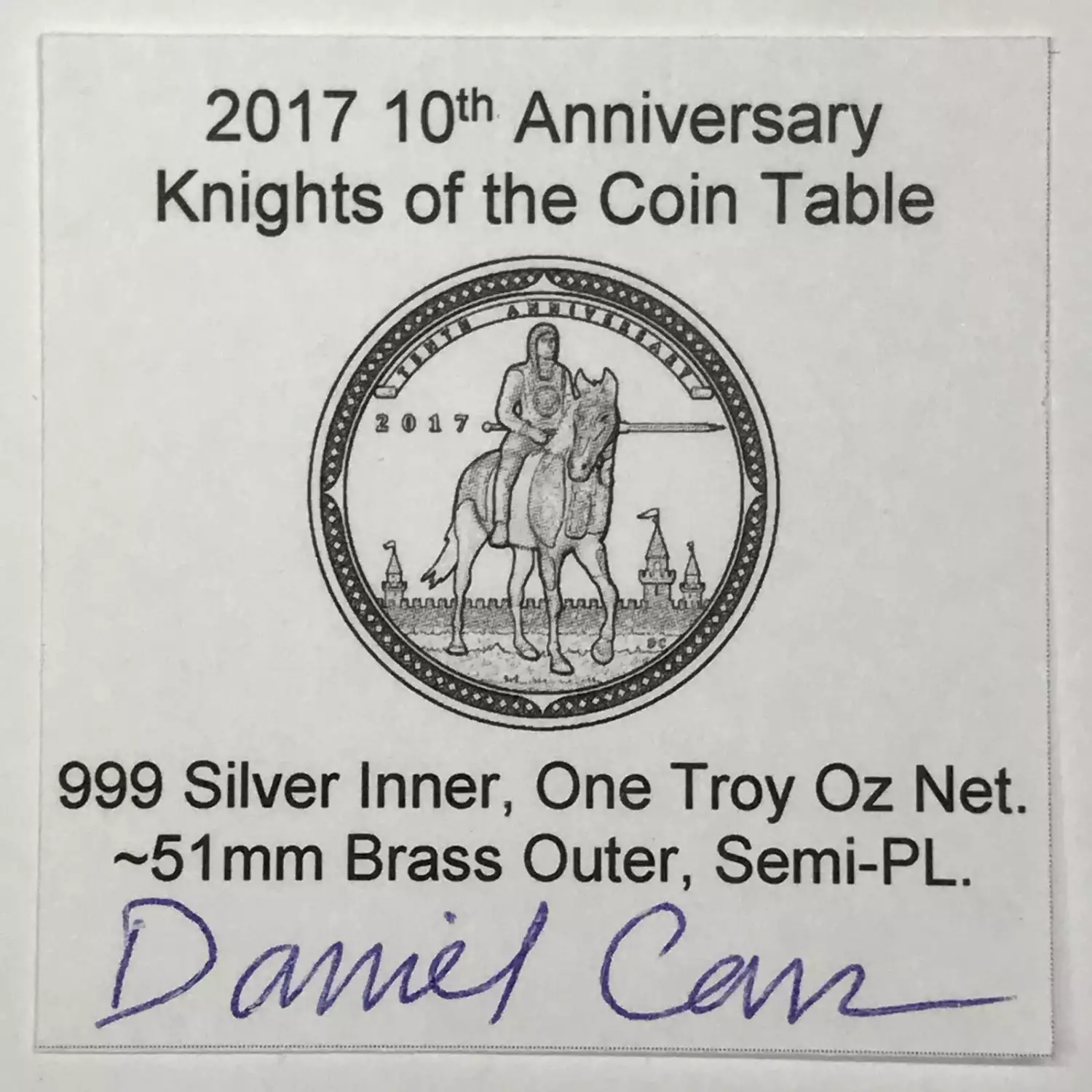 Daniel Carr Medal / Token (generic) (5)