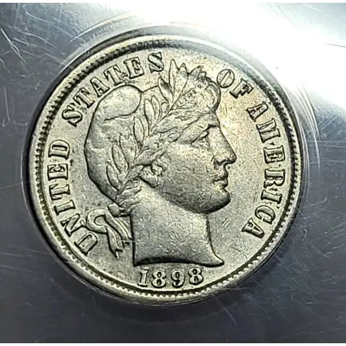 Dimes---Barber or Liberty Head 1892-1916 -Silver- 1 Dime (2)