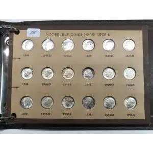 Dimes---Roosevelt 1946-1964-Silver- 1 Dime