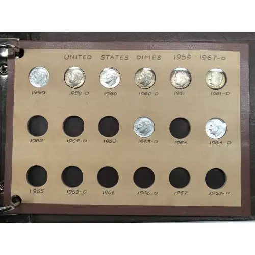 Dimes---Roosevelt 1946-1964-Silver- 1 Dime