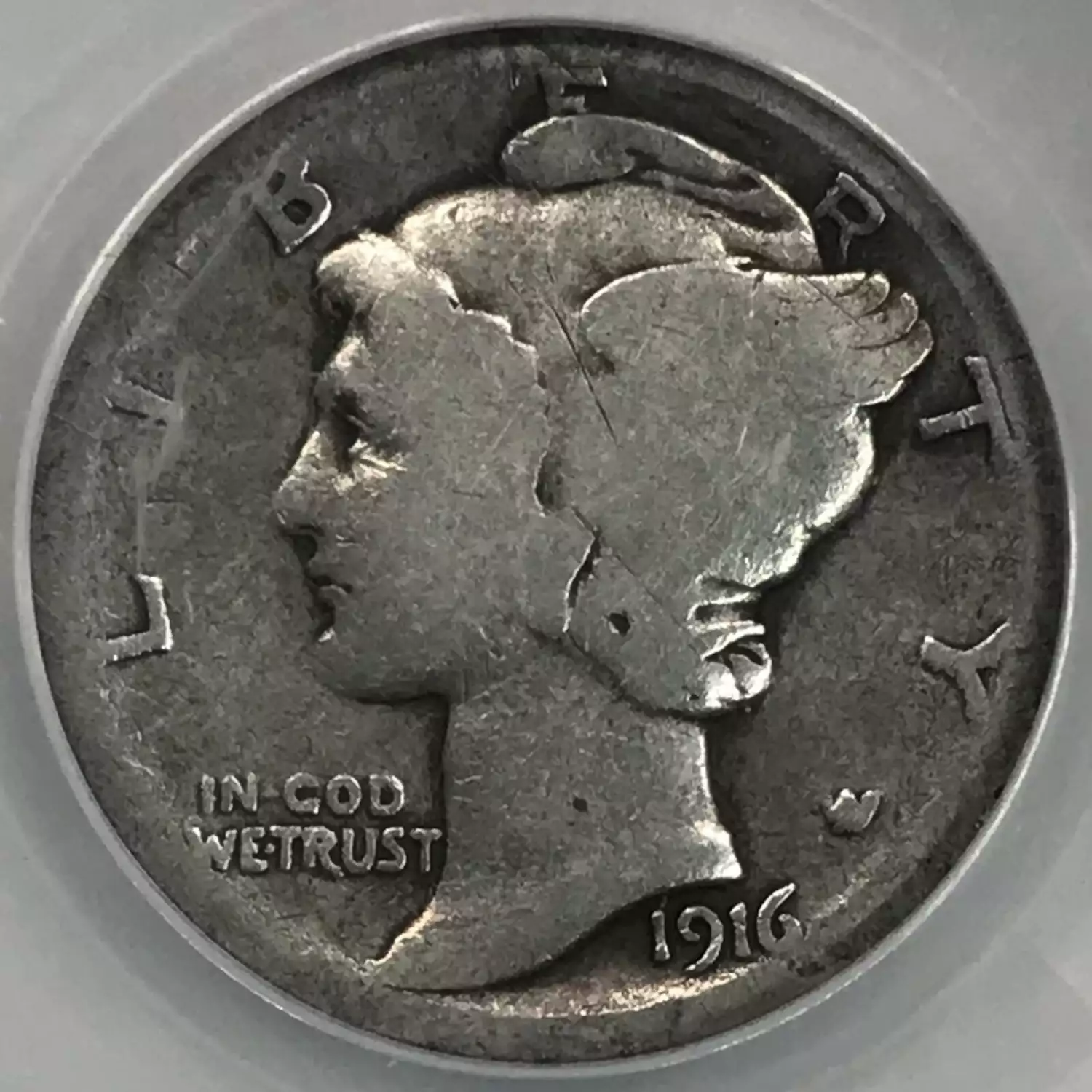 1916-D Mercury Dime ANACS AG-3 - Old Pueblo Coin