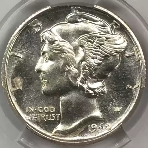 Dimes---Winged Liberty Head or Mercury 1916-1945 -Silver- 1 Dime (2)