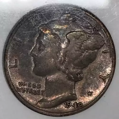 Dimes---Winged Liberty Head or Mercury 1916-1945 -Silver- 1 Dime (4)