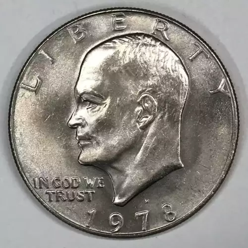 1978-D Clad Ike Eisenhower Dollar Leadville Centennial Sticker