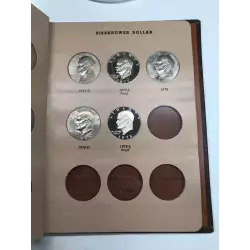 Dollars---Eisenhower 1971-1978 Copper-Nickel- 1 Dollar (4)