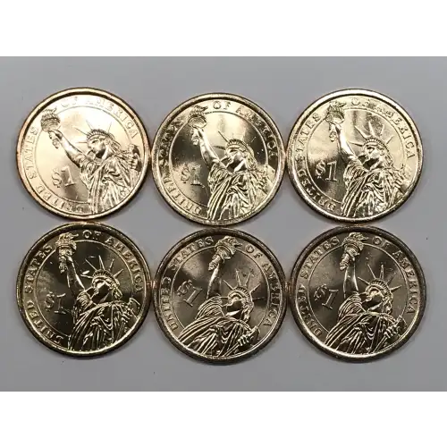 Dollars---Presidential 2007-2016, 2020 -Brass- 1 Dollar (2)