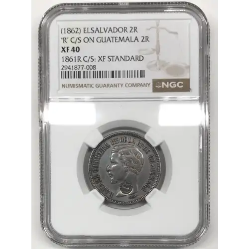 EL SALVADOR Silver 2 REALES