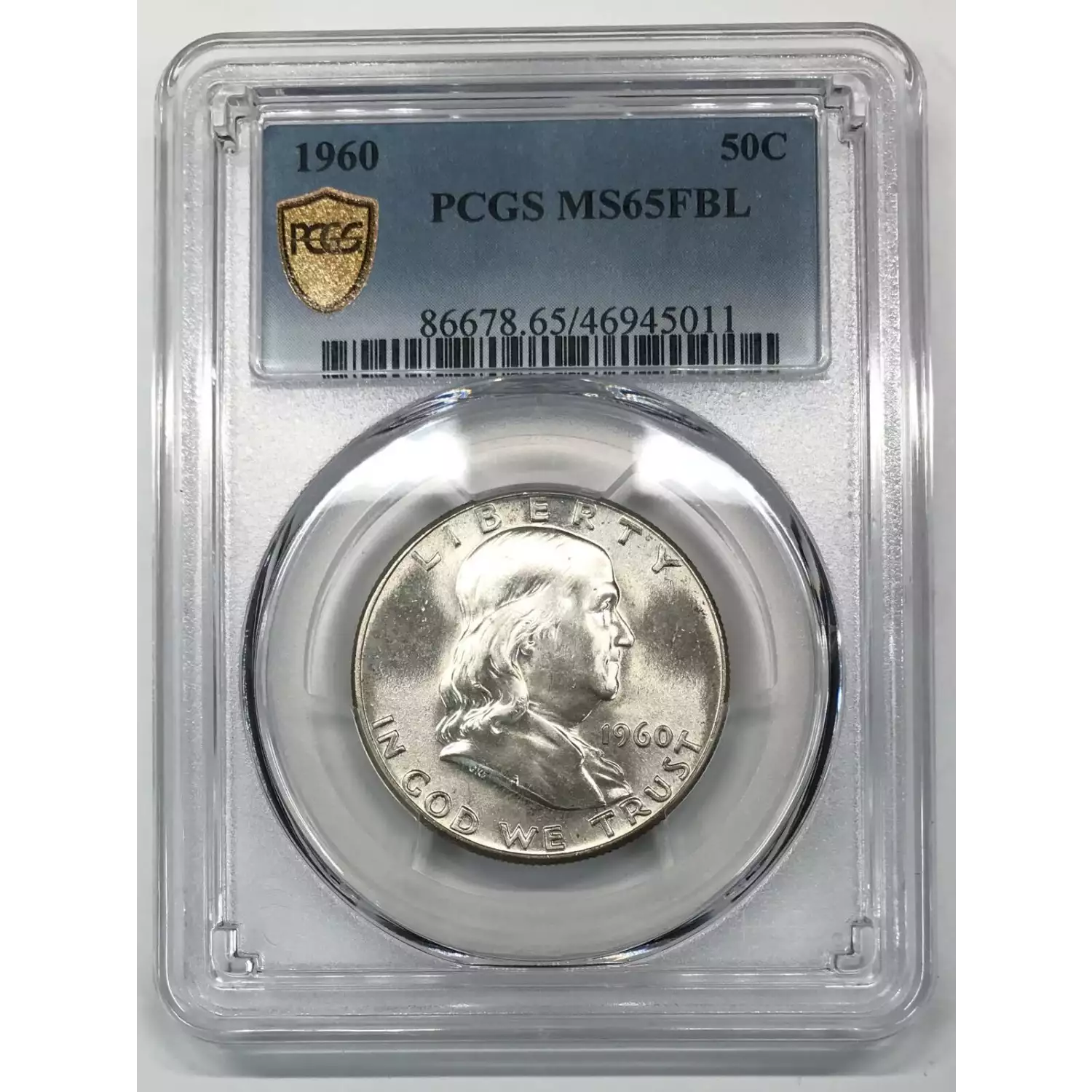 1960 Franklin Half Dollar PCGS MS-65 FBL - Old Pueblo Coin