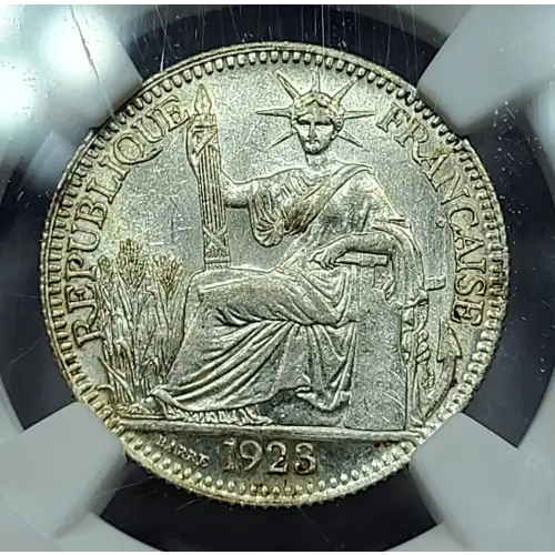 FRENCH INDO-CHINA Silver 10 CENTS (2)
