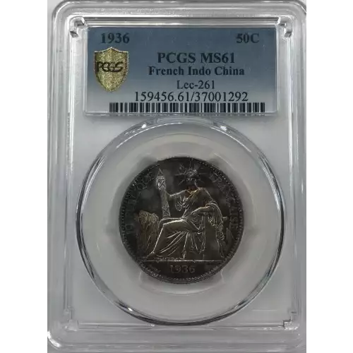 FRENCH INDO-CHINA Silver 50 CENTS