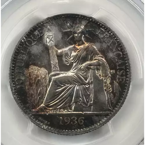 FRENCH INDO-CHINA Silver 50 CENTS (2)