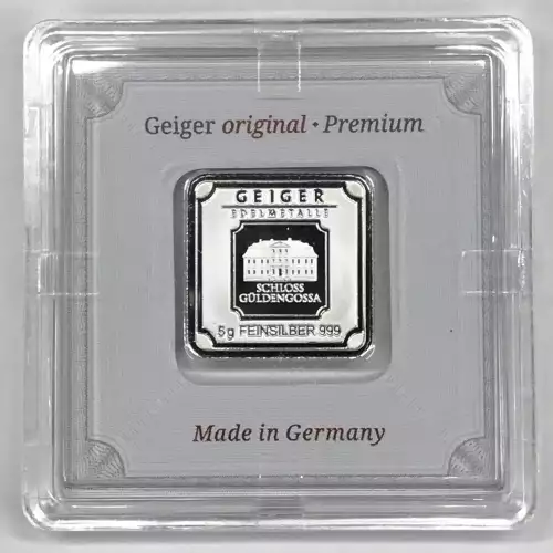 Geiger Edelmetalle 5 g Silver Bar w/ Assay (2)