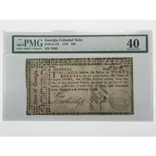 Georgia Colonial Note