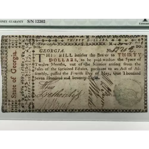 Georgia Colonial Note